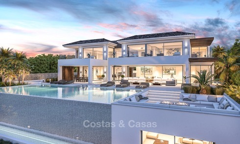 Villa Moderne, de Haut Standing à vendre, Première Ligne de Golf, à El Paraiso, Benahavis, Marbella 1157