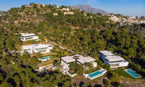 Villas de luxe contemporaine à vendre, situé dans une urbanisation exclusive, vue mer à Benahavis - Marbella 21656