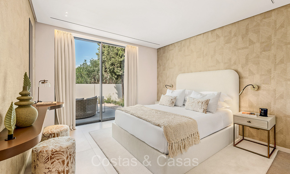 Nouvelle villa de luxe ultramoderne à vendre avec un design architectural, en première ligne du golf Los Naranjos à Nueva Andalucia, Marbella 73106