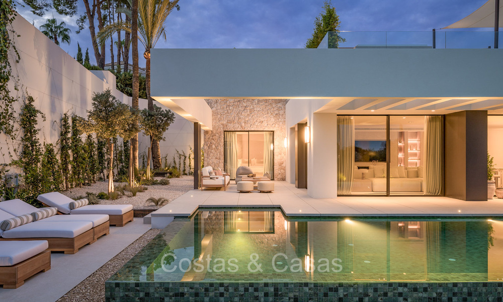 Nouvelle villa de luxe ultramoderne à vendre avec un design architectural, en première ligne du golf Los Naranjos à Nueva Andalucia, Marbella 73135