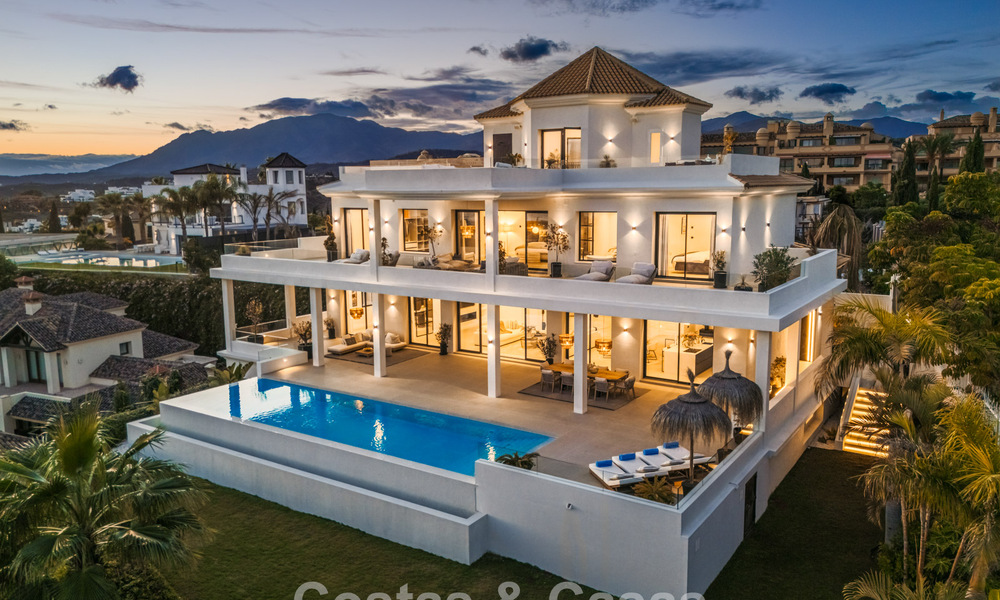 Villa design exclusive avec vue panoramique sur la mer à vendre dans un resort de golf cinq étoiles à Marbella - Benahavis 74768