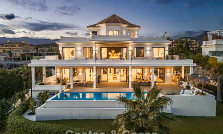 Villa design exclusive avec vue panoramique sur la mer à vendre dans un resort de golf cinq étoiles à Marbella - Benahavis 74769