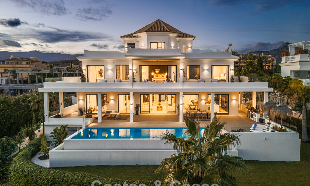 Villa design exclusive avec vue panoramique sur la mer à vendre dans un resort de golf cinq étoiles à Marbella - Benahavis 74769