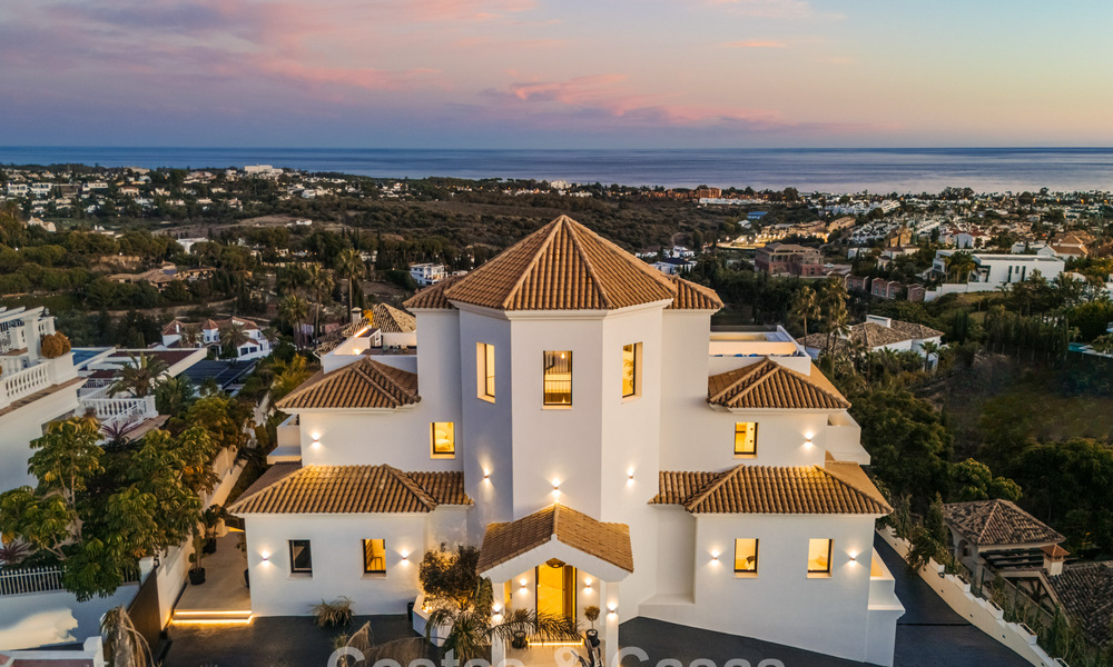 Villa design exclusive avec vue panoramique sur la mer à vendre dans un resort de golf cinq étoiles à Marbella - Benahavis 74770