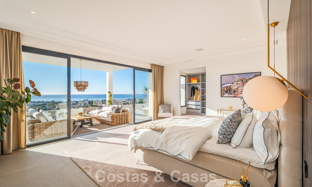 Villa design exclusive avec vue panoramique sur la mer à vendre dans un resort de golf cinq étoiles à Marbella - Benahavis 74780