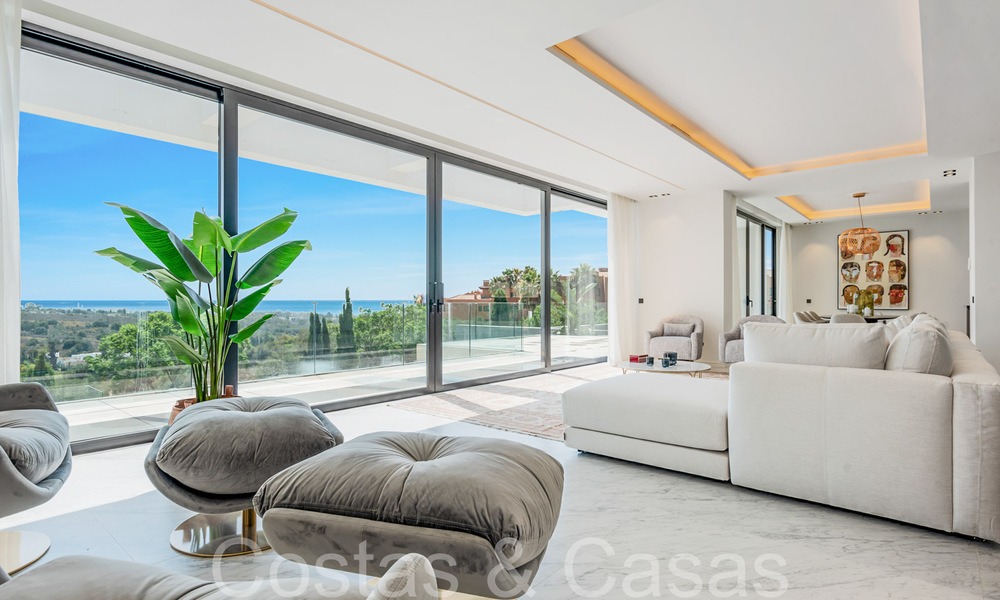 Nouvelle villa design et moderne à vendre avec vue imprenable sur la mer dans un complexe de golf cinq étoiles à Marbella - Benahavis 68481