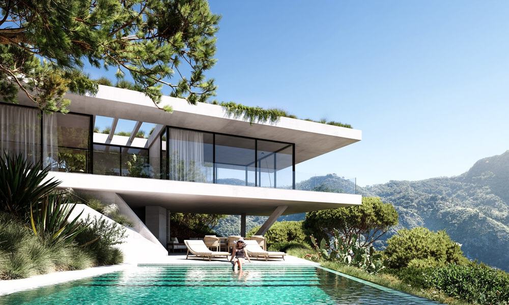 Nouvelle villa design haut de gamme à vendre entièrement nichée dans la nature sur les collines de Marbella - Benahavis 68852