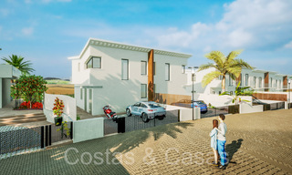 Nouvelles maisons contemporaines de luxe à vendre dans la vallée du golf de Mijas, Costa del Sol 68877 