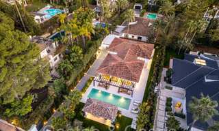 Villa méditerranéenne sophistiquée de plain-pied à vendre à quelques pas du parcours de golf de Las Brisas à Nueva Andalucia, Marbella 67496 