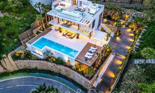 Villa de luxe moderne prête à emménager avec vue imprenable sur la mer à vendre, située à La Quinta, Marbella - Benahavis 67756 