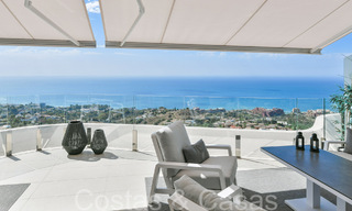 Penthouse en duplex luxueux et moderne avec vue panoramique sur la mer à vendre à Benalmadena, Costa del Sol 68016 