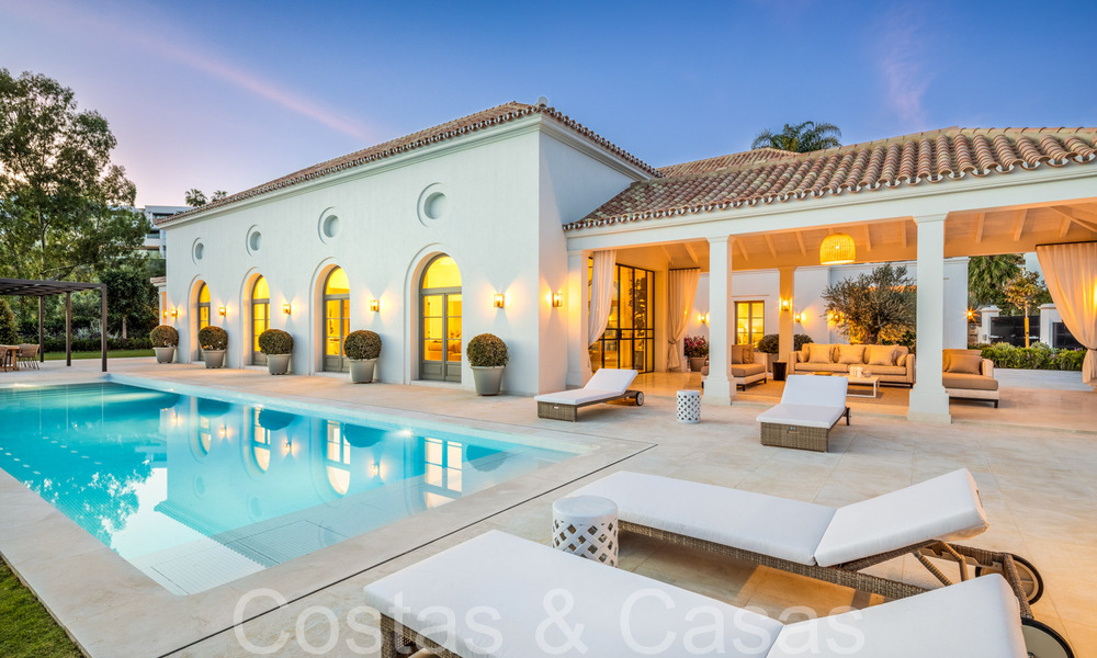 Villa de luxe prête à emménager au design méditerranéen contemporain à vendre dans un prestigieux quartier de golf à Nueva Andalucia, Marbella 68380