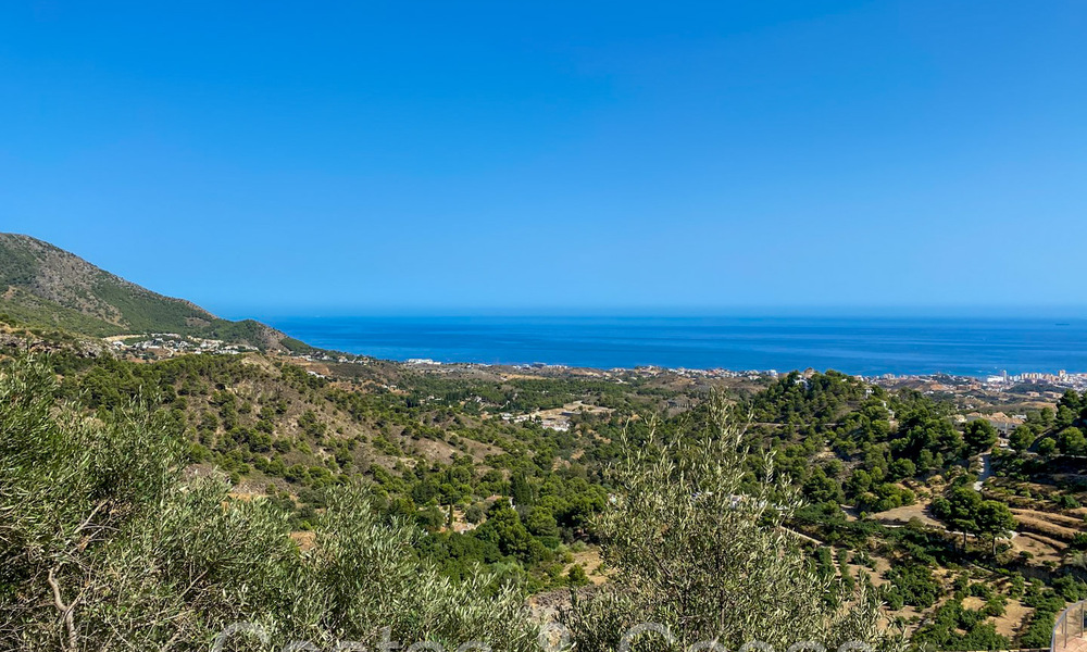 Projet de villa sur plan avec vue panoramique sur la mer à vendre dans les collines de Mijas Pueblo, Costa del Sol 68452