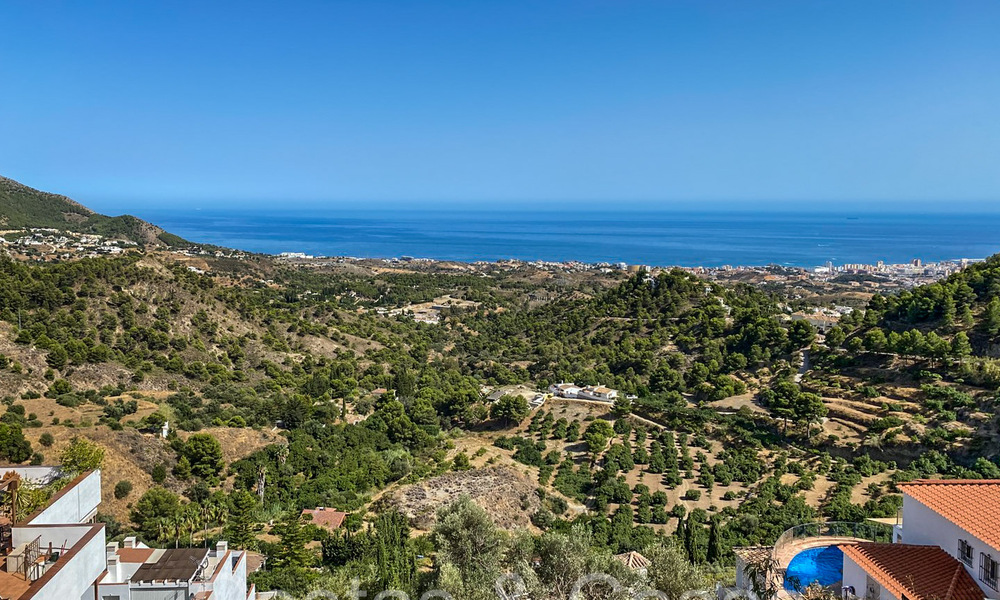 Projet de villa sur plan avec vue panoramique sur la mer à vendre dans les collines de Mijas Pueblo, Costa del Sol 68456