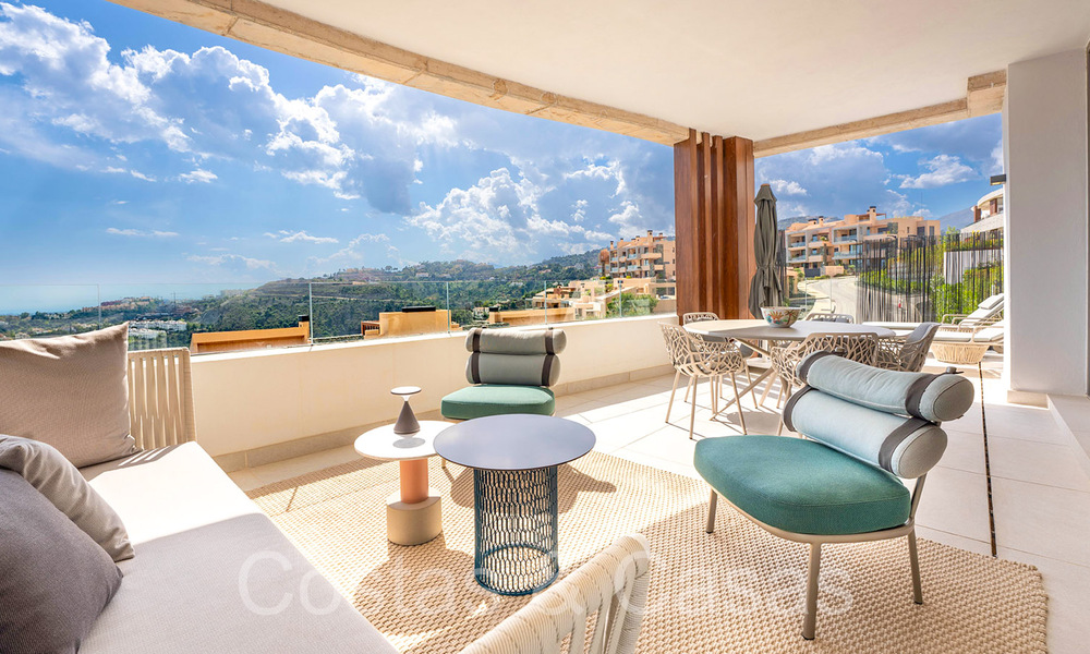 Prêt à emménager, appartement de prestige avec vue panoramique sur la mer à vendre à Marbella - Benahavis 68598