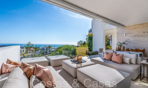 Prêt à emménager! Appartement de jardin contemporain avec de belles vues sur la mer à vendre, à quelques minutes en voiture du centre de Marbella 68671