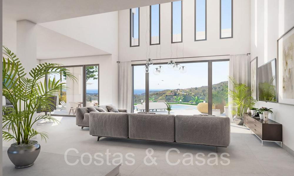 Nouvelle villa de luxe contemporaine à vendre avec vue sur la mer dans un complexe de golf de premier ordre à Mijas, Costa del Sol 68678