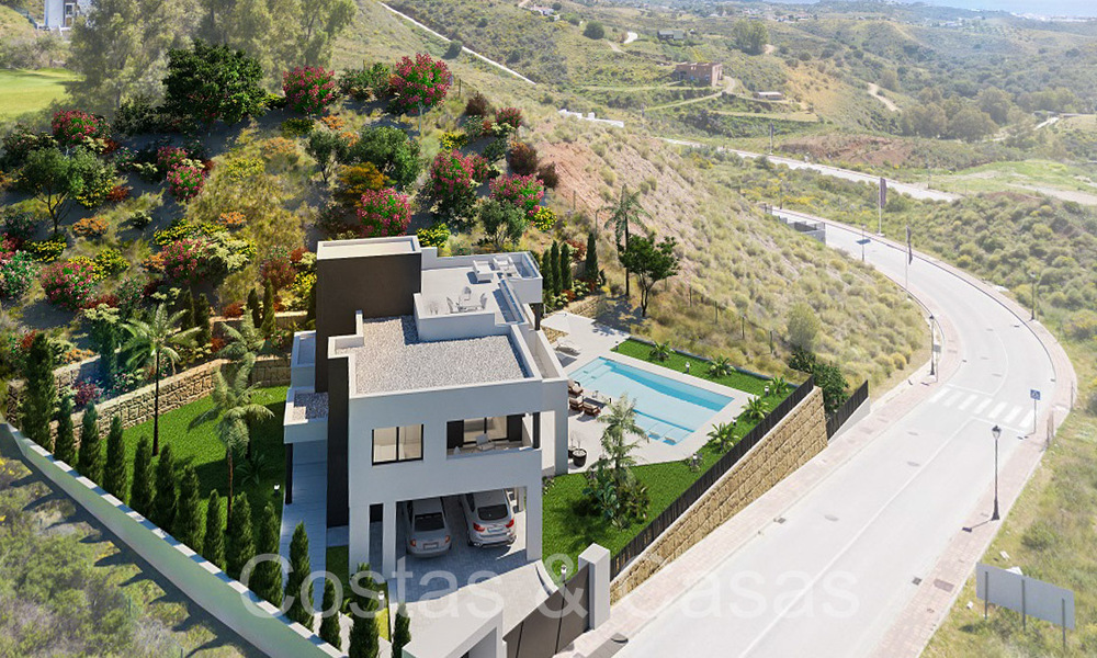 Nouvelle villa de luxe contemporaine à vendre avec vue sur la mer dans un complexe de golf de premier ordre à Mijas, Costa del Sol 68679