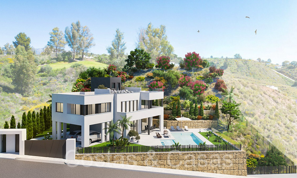 Nouvelle villa de luxe contemporaine à vendre avec vue sur la mer dans un complexe de golf de premier ordre à Mijas, Costa del Sol 68680