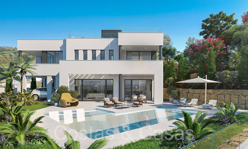 Nouvelle villa de luxe contemporaine à vendre avec vue sur la mer dans un complexe de golf de premier ordre à Mijas, Costa del Sol 68681