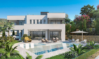 Nouvelle villa de luxe contemporaine à vendre avec vue sur la mer dans un complexe de golf de premier ordre à Mijas, Costa del Sol 68681 