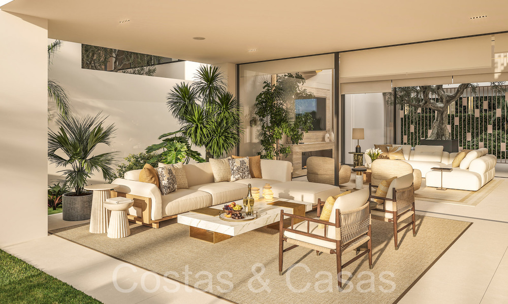 Revente! Maison design ultramoderne à vendre dans un complexe privilégié sur le Golden Mile de Marbella 69110