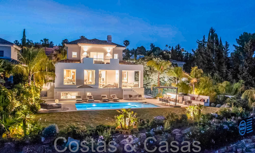 Belle villa rénovée de style méditerranéen contemporain à vendre, adjacente au terrain de golf de Benahavis - Marbella 69116