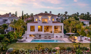 Belle villa rénovée de style méditerranéen contemporain à vendre, adjacente au terrain de golf de Benahavis - Marbella 69125 