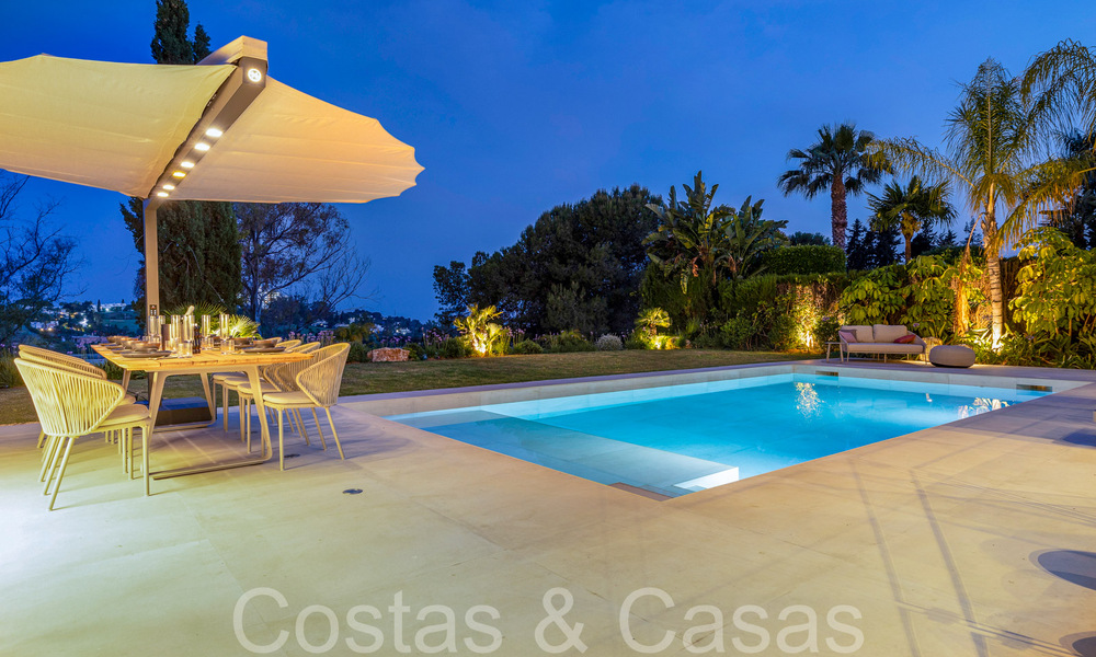 Belle villa rénovée de style méditerranéen contemporain à vendre, adjacente au terrain de golf de Benahavis - Marbella 69135