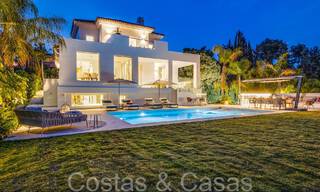 Belle villa rénovée de style méditerranéen contemporain à vendre, adjacente au terrain de golf de Benahavis - Marbella 69140 