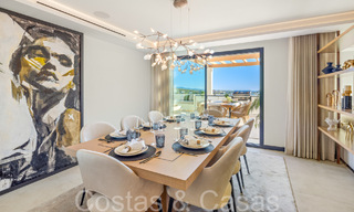 Penthouse en duplex de premier ordre avec vue panoramique sur la mer et piscine privée à vendre à Nueva Andalucia, Marbella 69473 