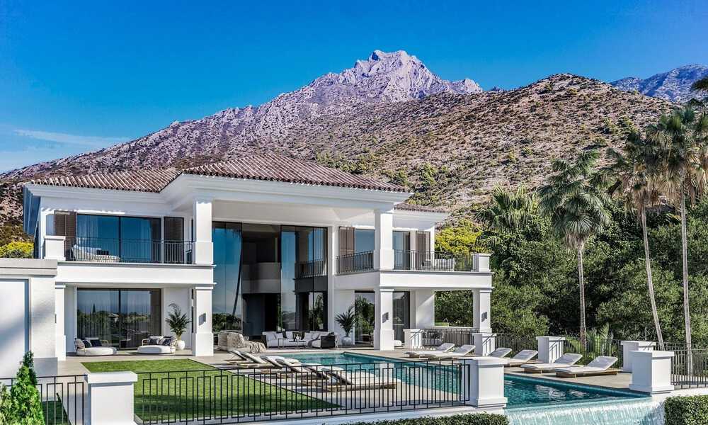 Majestueuse et classique villa de luxe andalouse à vendre dans l'exclusive Cascada de Camojan à Marbella 69499