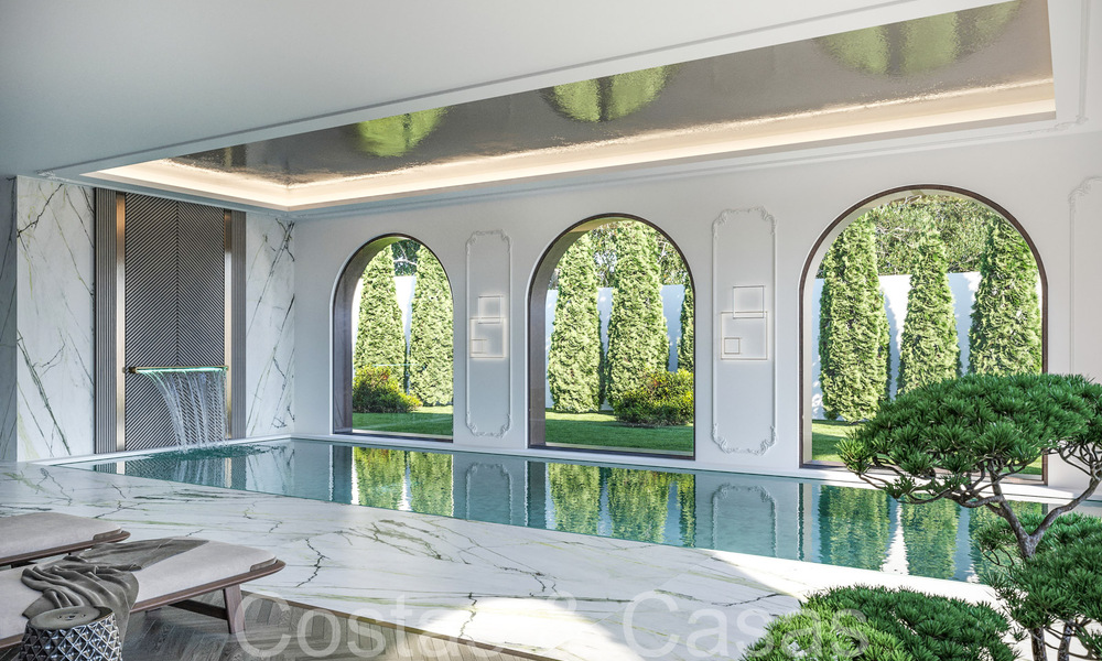 Majestueuse et classique villa de luxe andalouse à vendre dans l'exclusive Cascada de Camojan à Marbella 69507