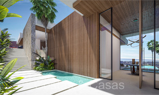 Villa architecturale de nouvelle construction à vendre, avec vue panoramique sur la mer dans une communauté fermée à Benahavis - Marbella 69528 