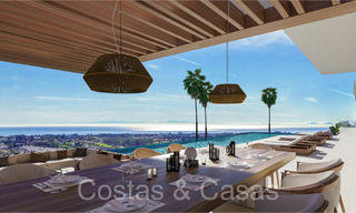 Villa architecturale de nouvelle construction à vendre, avec vue panoramique sur la mer dans une communauté fermée à Benahavis - Marbella 69531 