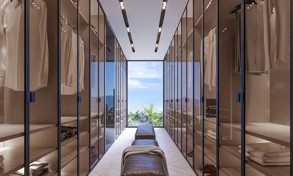 Villa architecturale de nouvelle construction à vendre, avec vue panoramique sur la mer dans une communauté fermée à Benahavis - Marbella 69537