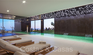 Villa architecturale de nouvelle construction à vendre, avec vue panoramique sur la mer dans une communauté fermée à Benahavis - Marbella 69538 