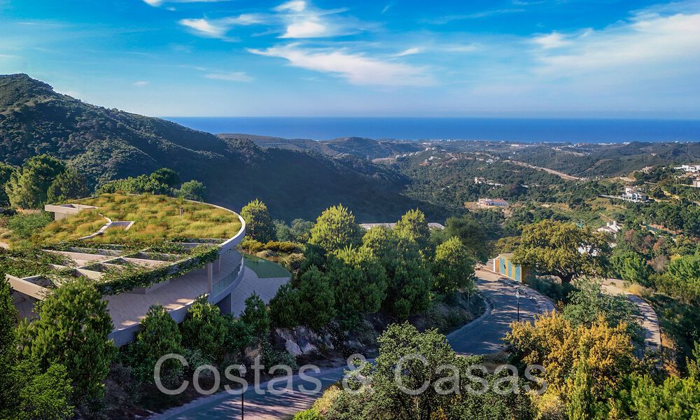 Villa architecturale de nouvelle construction avec vue panoramique sur la mer à vendre, dans une urbanisation sécurisée de Marbella - Benahavis 69796