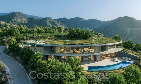 Villa architecturale de nouvelle construction avec vue panoramique sur la mer à vendre, dans une urbanisation sécurisée de Marbella - Benahavis 70084