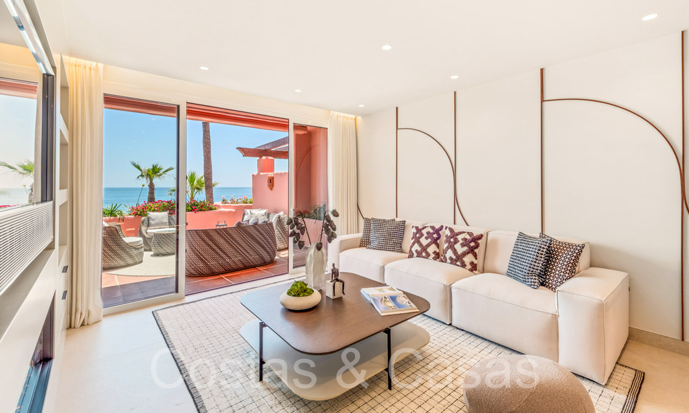 Appartement sophistiqué en première ligne de plage à vendre dans un complexe exclusif sur le New Golden Mile, Marbella - Estepona 69957