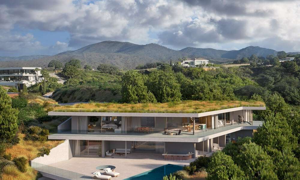 Villa moderniste de nouvelle construction avec concept durable à vendre sur les collines de Benahavis - Marbella 69816