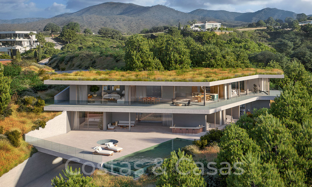 Villa moderniste de nouvelle construction avec concept durable à vendre sur les collines de Benahavis - Marbella 70083