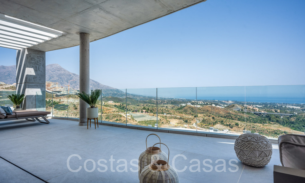 Prêt à emménager, penthouse contemporain avec vue panoramique sur la mer à vendre dans un complexe de haut standing à Benahavis - Marbella 69992