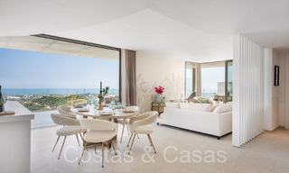 Prêt à emménager, penthouse contemporain avec vue panoramique sur la mer à vendre dans un complexe de haut standing à Benahavis - Marbella 69993 