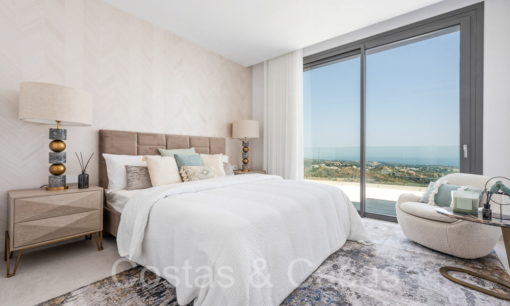 Prêt à emménager, penthouse contemporain avec vue panoramique sur la mer à vendre dans un complexe de haut standing à Benahavis - Marbella 70008