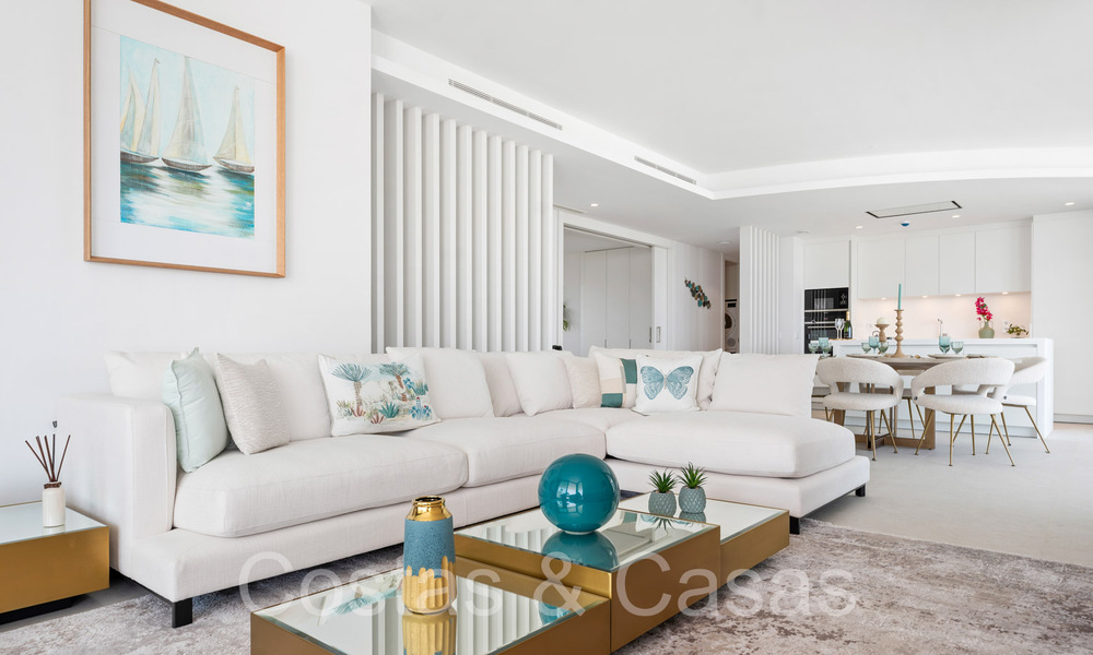 Prêt à emménager, penthouse contemporain avec vue panoramique sur la mer à vendre dans un complexe de haut standing à Benahavis - Marbella 70014