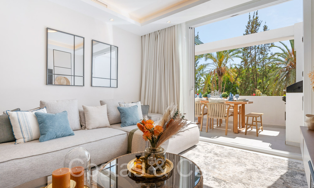 Appartement luxueusement rénové avec vue sur le golf et la mer à vendre, adjacent à un parcours de golf à La Quinta, Benahavis - Marbella 69926