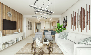 Nouveau sur le marché! Appartements modernes de nouvelle construction de style contemporain à vendre avec terrasse spacieuse et belles vues sur la mer à Benahavis - Marbella 70125 