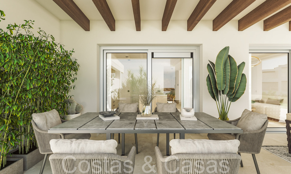 Nouveau sur le marché! Appartements modernes de nouvelle construction de style contemporain à vendre avec terrasse spacieuse et belles vues sur la mer à Benahavis - Marbella 70130