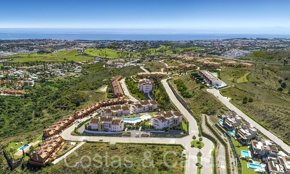 Nouveau sur le marché! Appartements modernes de nouvelle construction de style contemporain à vendre avec terrasse spacieuse et belles vues sur la mer à Benahavis - Marbella 70136